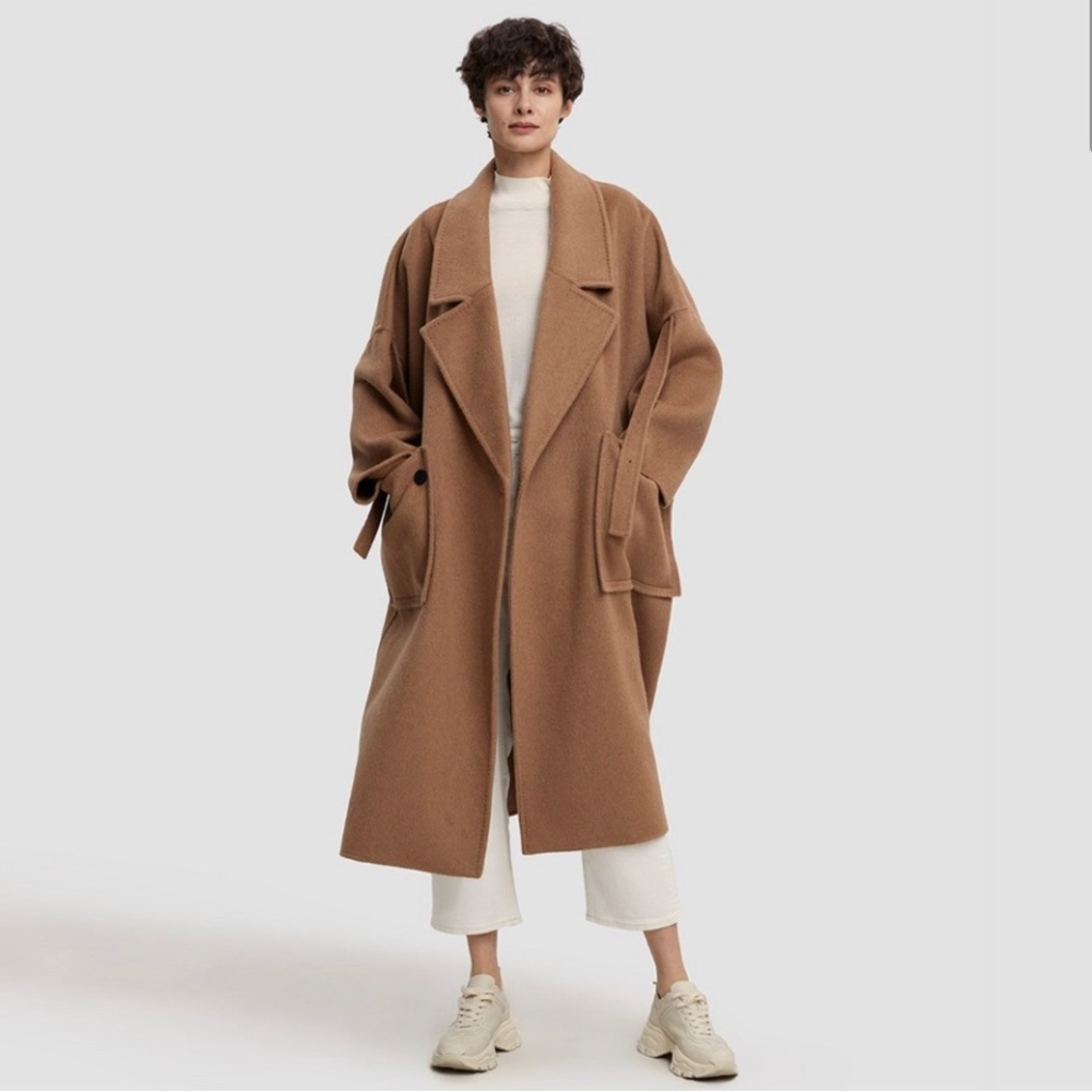 NAP Londyn Shawl Collar 100% Merino Wool Coat